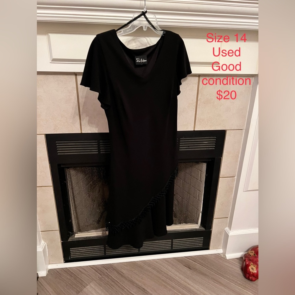 S L Fashions Black Dress